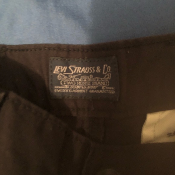 Levis Strauss & Co Shorts Mens Size 32 Black Flat Front - Picture 2 of 2